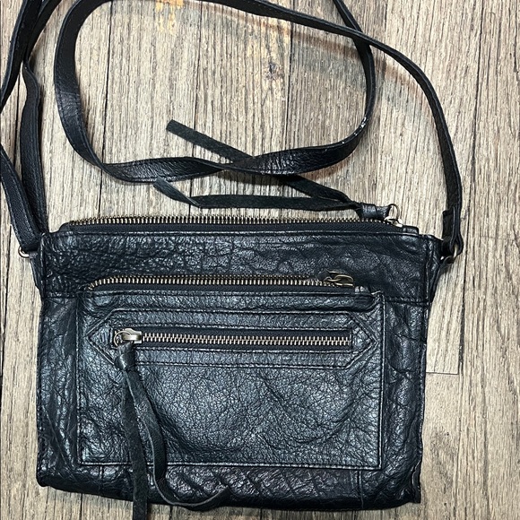 Handbags - Black Leather Crossbody Bag